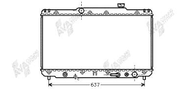 53002186 VAN Wezel radiador de esfriamento de motor