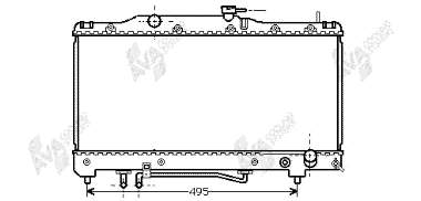 53002201 VAN Wezel radiador de esfriamento de motor