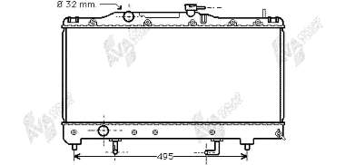 Радиатор 53002204 VAN Wezel