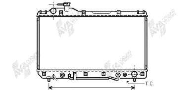 53002220 VAN Wezel radiador de esfriamento de motor