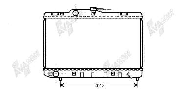 53002227 VAN Wezel radiador de esfriamento de motor