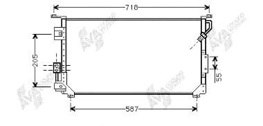 Radiador de aparelho de ar condicionado 53005190 VAN Wezel