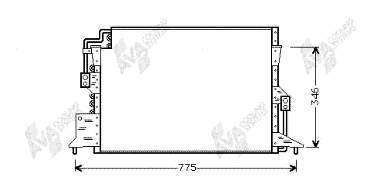 Radiador de aparelho de ar condicionado 53005192 VAN Wezel