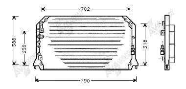 53005254 VAN Wezel radiador de aparelho de ar condicionado