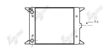 Radiador de esfriamento de motor 58002012 VAN Wezel