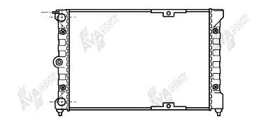 Radiador de esfriamento de motor 58002018 VAN Wezel