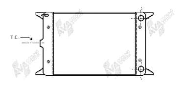 58002023 VAN Wezel radiador de esfriamento de motor