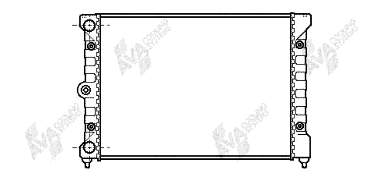 58002029 VAN Wezel radiador de esfriamento de motor