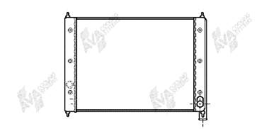 58002034 VAN Wezel radiador de esfriamento de motor