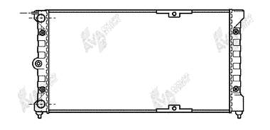 Radiador de esfriamento de motor 58002037 VAN Wezel