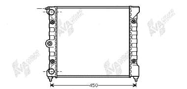 58002038 VAN Wezel radiador de esfriamento de motor