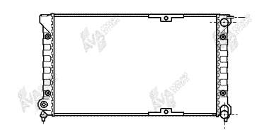 58002041 VAN Wezel radiador de esfriamento de motor