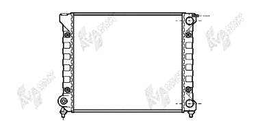 58002047 VAN Wezel radiador de esfriamento de motor