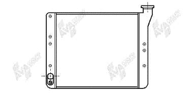 Radiador de esfriamento de motor 58002054 VAN Wezel