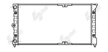 Radiador de esfriamento de motor 58002079 VAN Wezel