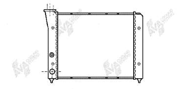 Radiador de esfriamento de motor 58002083 VAN Wezel