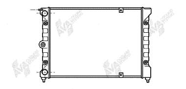 58002084 VAN Wezel radiador de esfriamento de motor