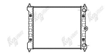 58002092 VAN Wezel radiador de esfriamento de motor