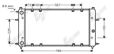 Радиатор 58002094 VAN Wezel