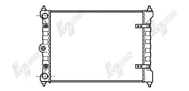 Radiador de esfriamento de motor 59128 NRF