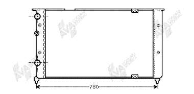 58002103 VAN Wezel radiador de esfriamento de motor