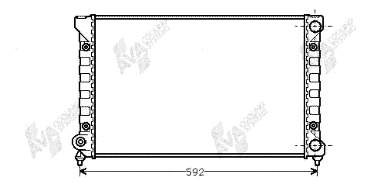 Radiador de esfriamento de motor BM1896 Magneti Marelli