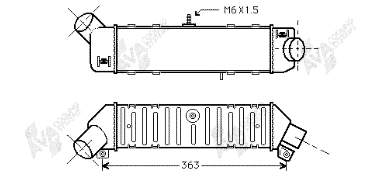 6713J81 Polcar radiador de intercooler