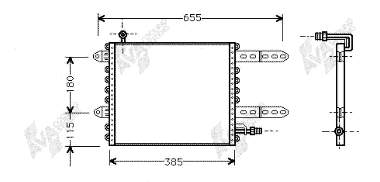 58005150 VAN Wezel radiador de aparelho de ar condicionado