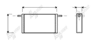 58006068 VAN Wezel radiador de forno (de aquecedor)