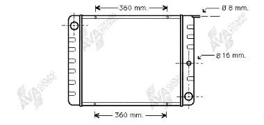 463027 Volvo radiador de esfriamento de motor