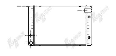 Radiador de esfriamento de motor 5001864 Volvo