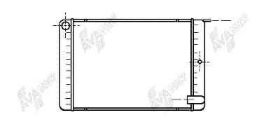 Radiador de esfriamento de motor 59002020 VAN Wezel