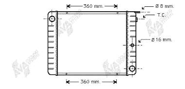 Radiador de esfriamento de motor 8603910 Volvo