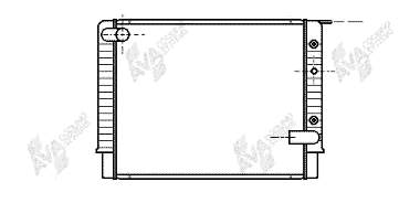 Radiador de esfriamento de motor 59002034 VAN Wezel