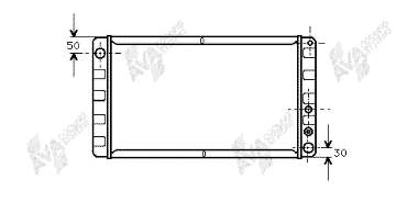 Radiador de esfriamento de motor 59002055 VAN Wezel