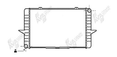 59002063 VAN Wezel radiador de esfriamento de motor