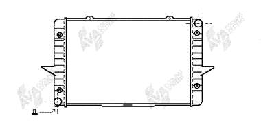 59002064 VAN Wezel radiador de esfriamento de motor