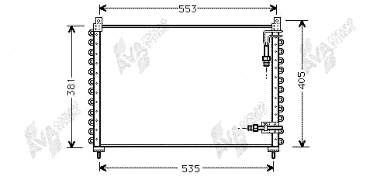 Radiador de aparelho de ar condicionado 1388738 Volvo