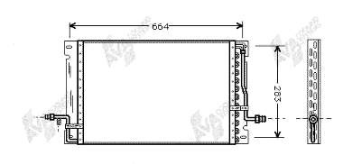 Radiador de aparelho de ar condicionado 59005076 VAN Wezel