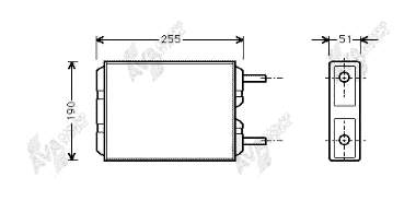 3200712 Volvo radiador de forno (de aquecedor)