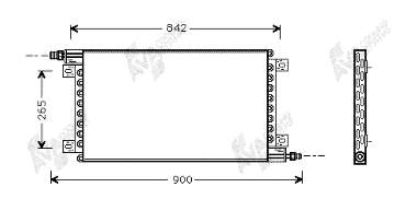 Radiador de aparelho de ar condicionado 300623 ACR