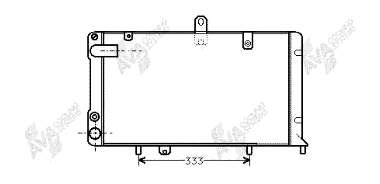 82407560 Fiat/Alfa/Lancia radiador de esfriamento de motor