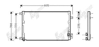 7789218 Fiat/Alfa/Lancia radiador de aparelho de ar condicionado