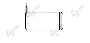 73006032 VAN Wezel radiador de forno (de aquecedor)