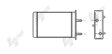 7614069 Fiat/Alfa/Lancia radiador de forno (de aquecedor)