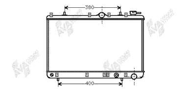 Radiador de esfriamento de motor 82002005 VAN Wezel