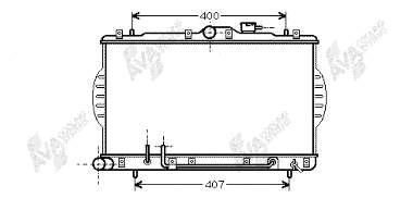 Radiador de esfriamento de motor 82002034 VAN Wezel