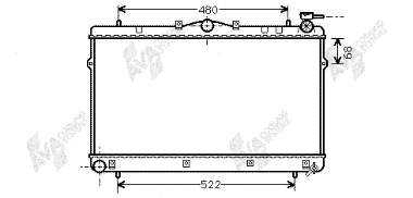 82002043 VAN Wezel radiador de esfriamento de motor