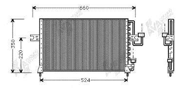 82005045 VAN Wezel radiador de aparelho de ar condicionado