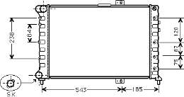 Radiador de esfriamento de motor 140708A1 Polcar